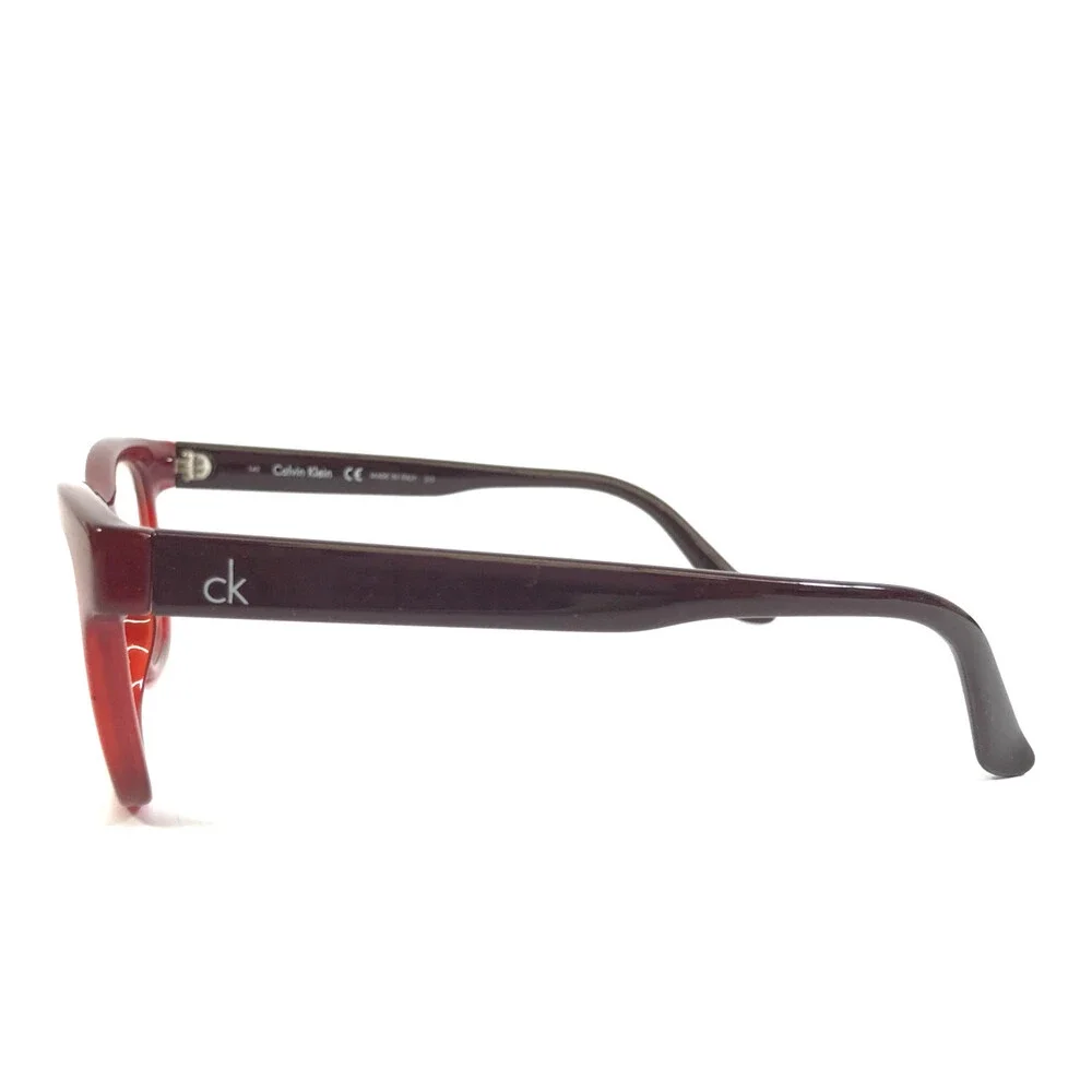 Calvin Klein Eyeglasses Frames CK5908 615 Brown Red Cat Eye Full Rim 51-18-140